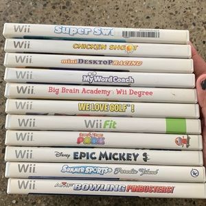 Lot of  11 wii games